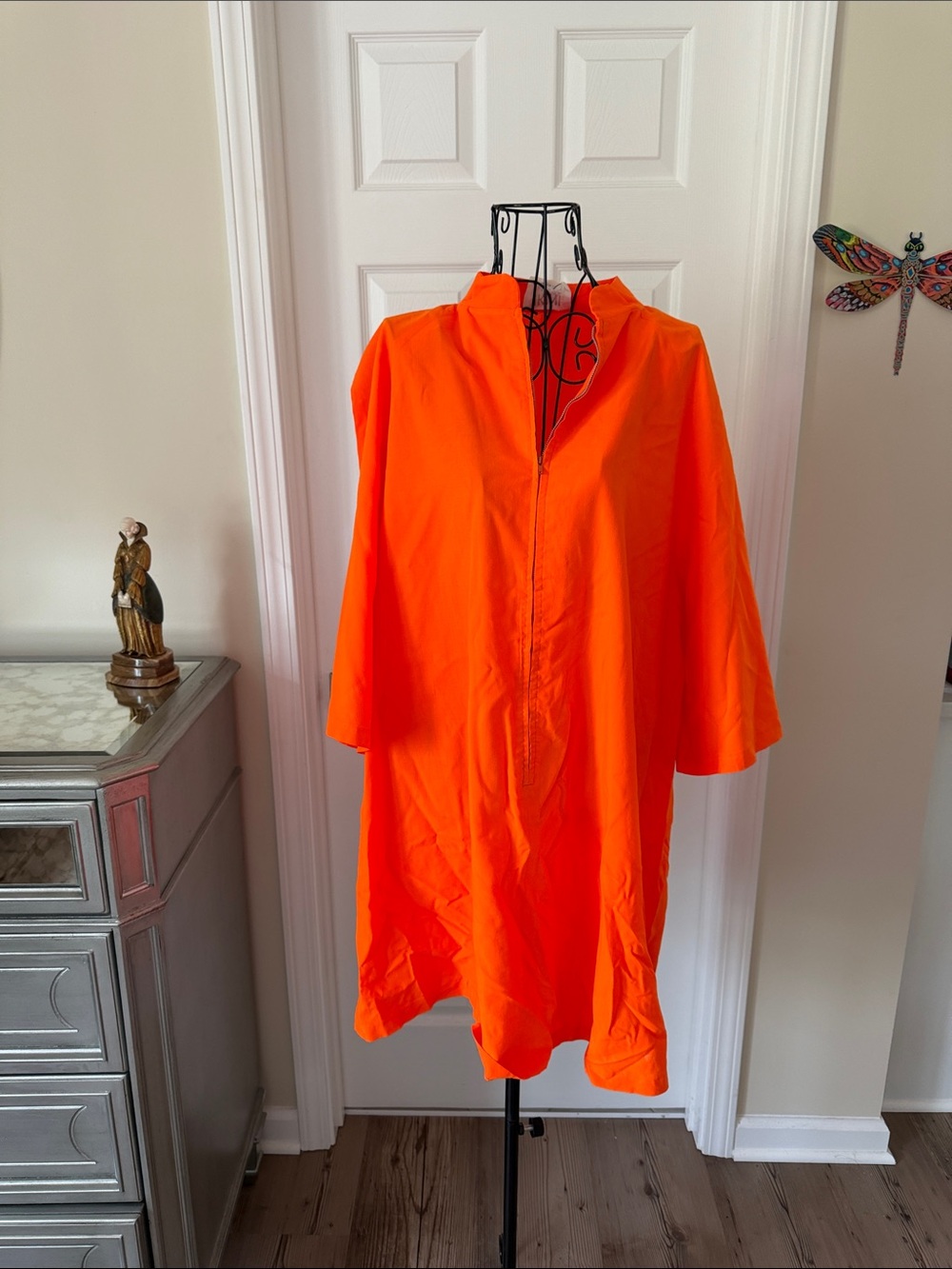 Women’s Bright Orange Midi Dress